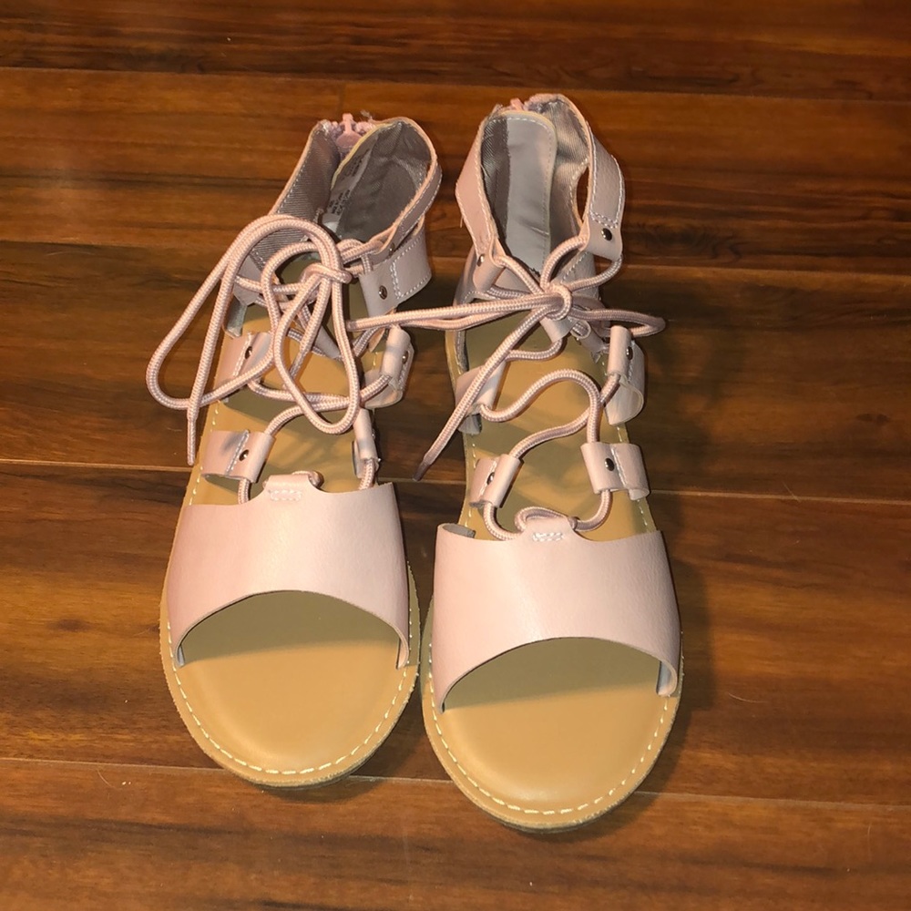 Girls Lace Up Sandals